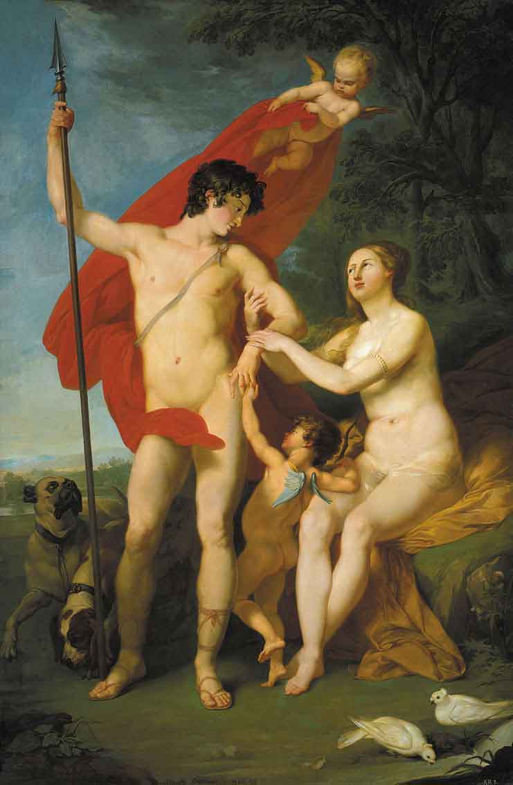 Venus And Adonis by Pyotr Sokolov, 1782